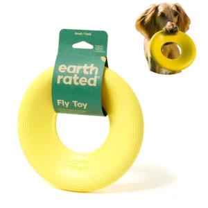 Earth Rated TPE Flyer Dog Toy Yellow Large