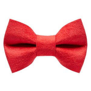 The Luxe - Red Ultrasuede Cat / Dog Bow Tie